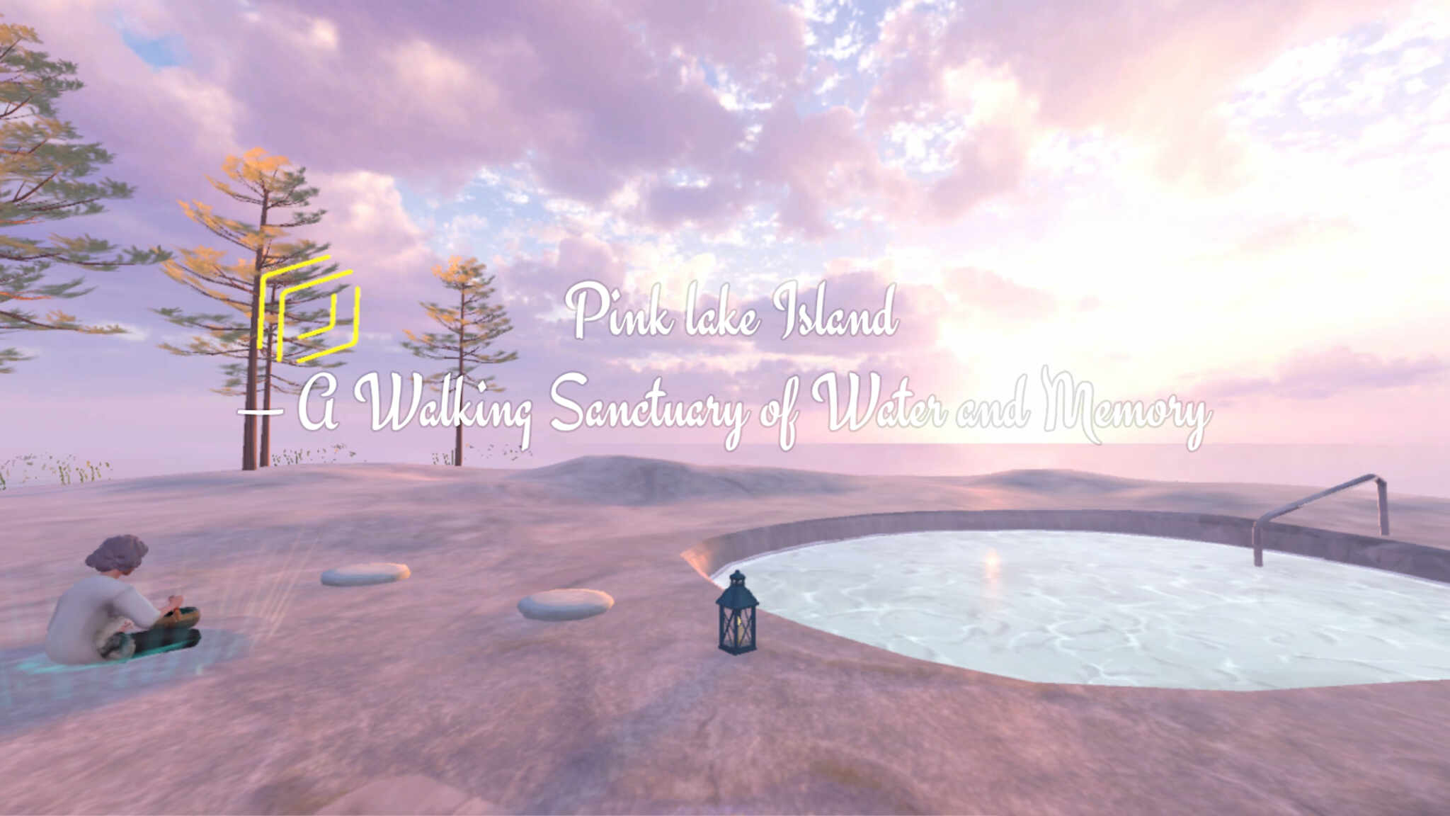 Pink lake Island — A Walking Sanctuary of Water and Memory